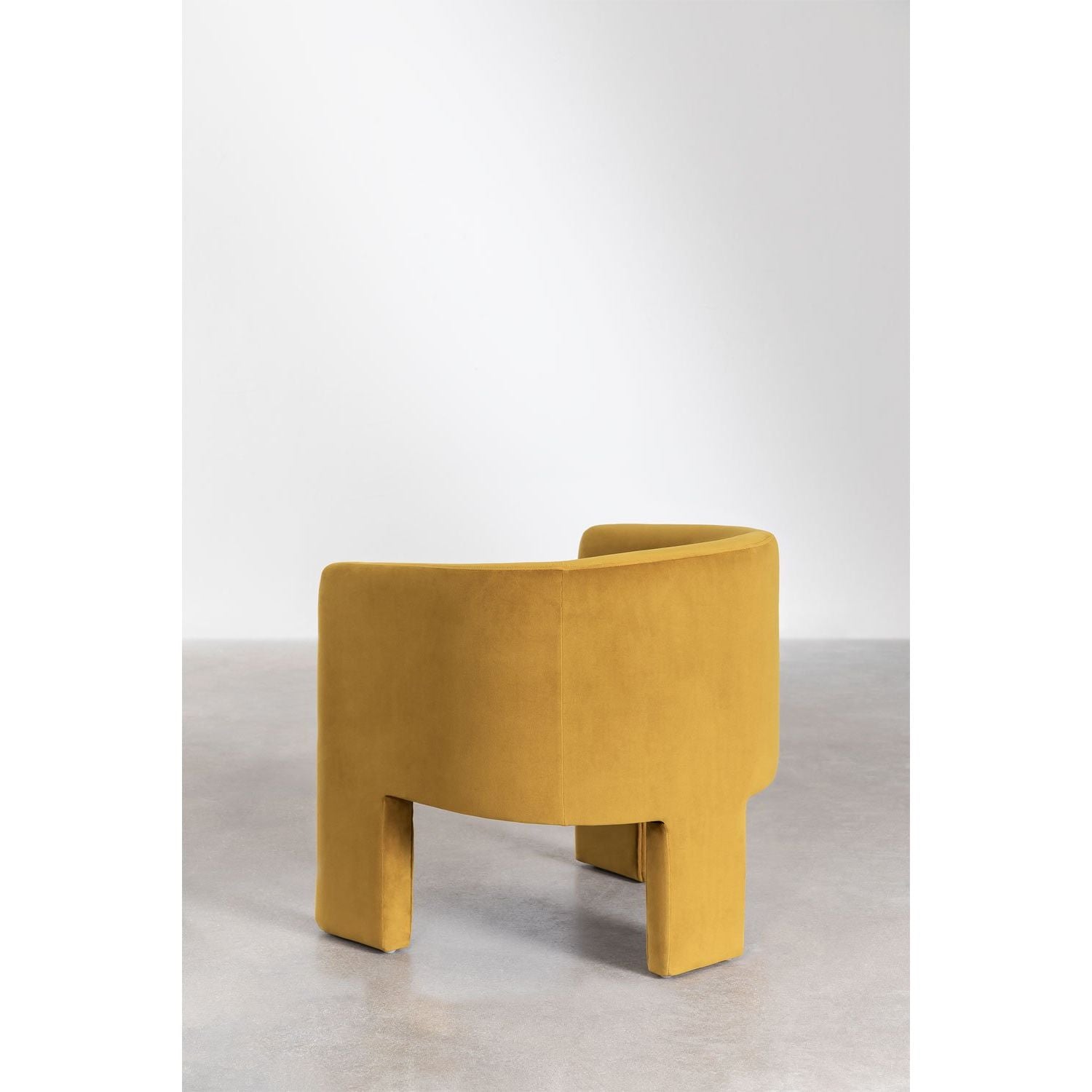 KASTIA Velvet Armchair, yellow