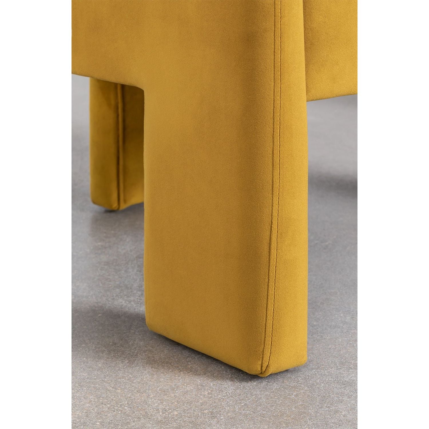 KASTIA Velvet Armchair, yellow