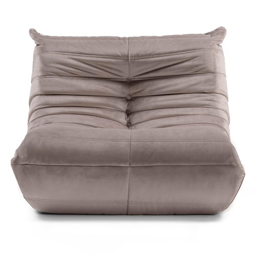 Fotelis FUJI su pakoja, ruda