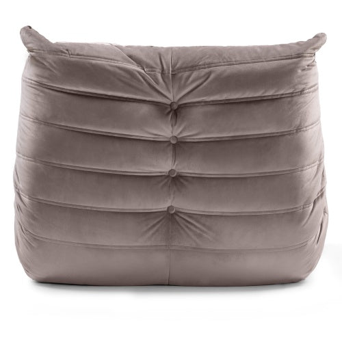 Fotelis FUJI su pakoja, ruda