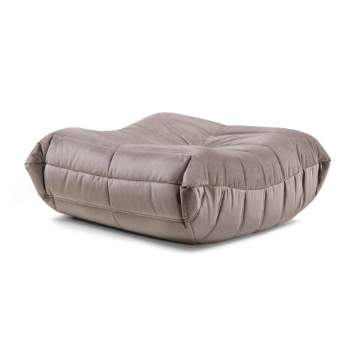 Fotelis FUJI su pakoja, ruda