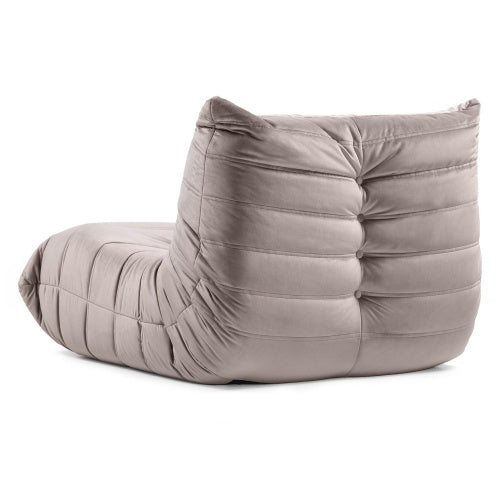 Fotelis FUJI su pakoja, ruda