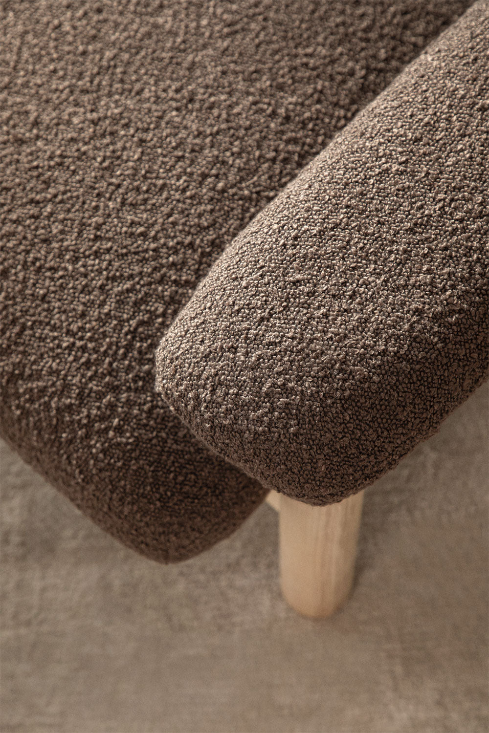Armchair HAROORO, chocolate