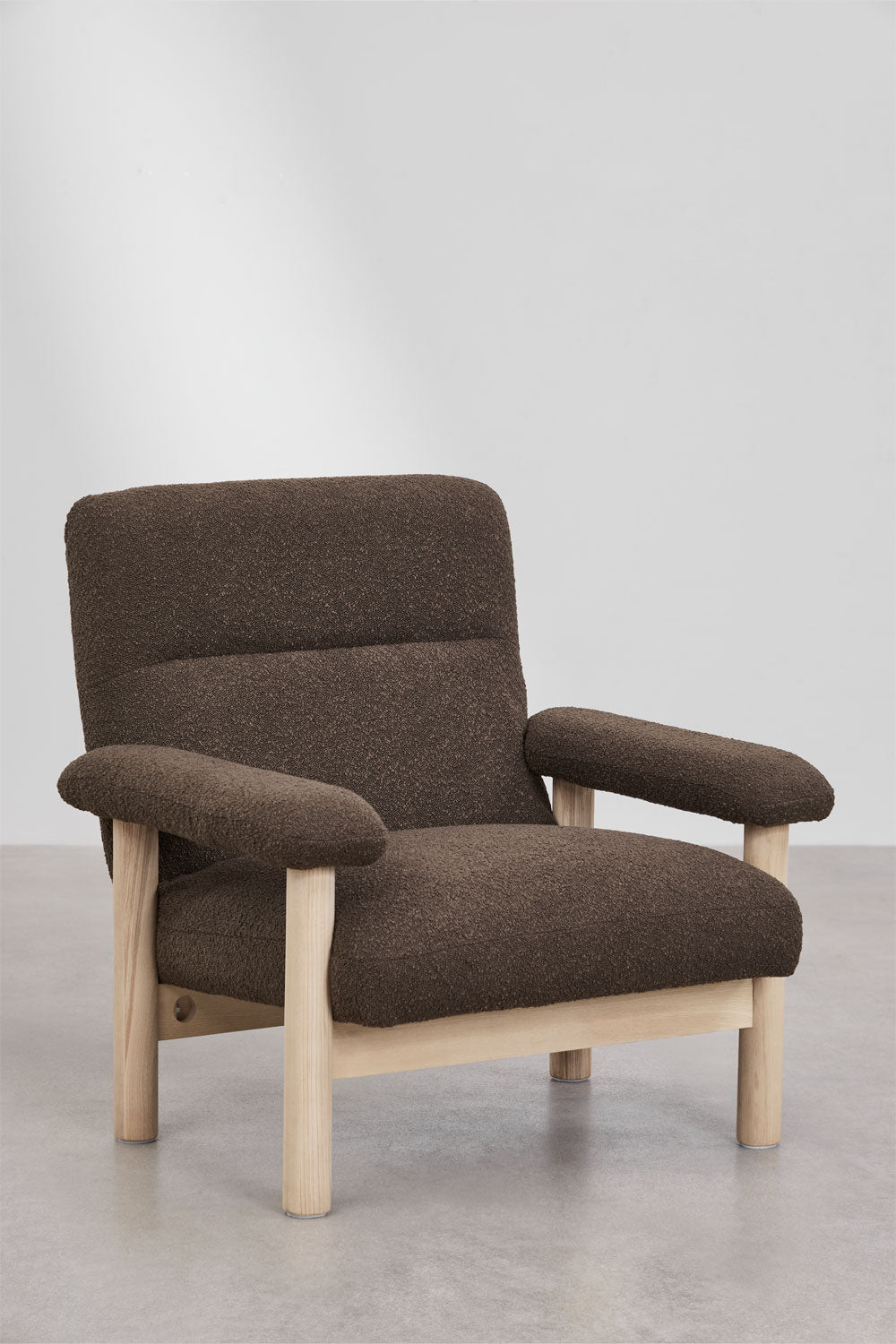Armchair HAROORO, chocolate
