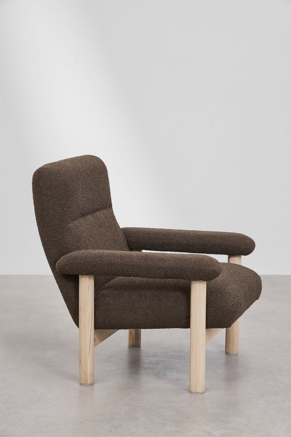 Armchair HAROORO, chocolate