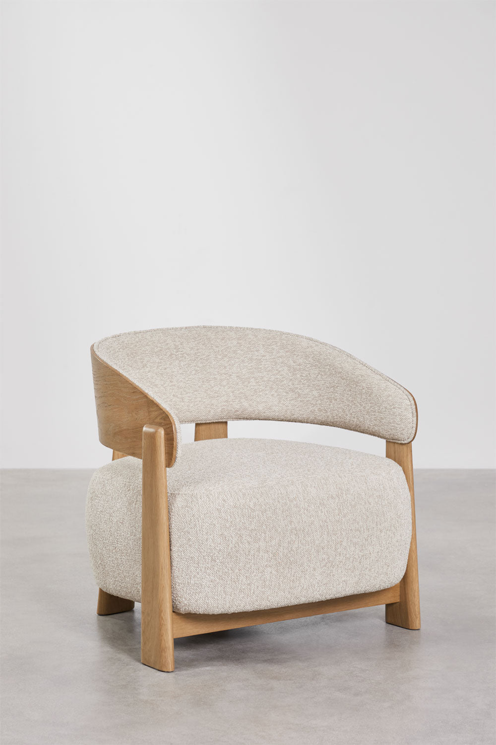 Armchair LUNAORO, oak