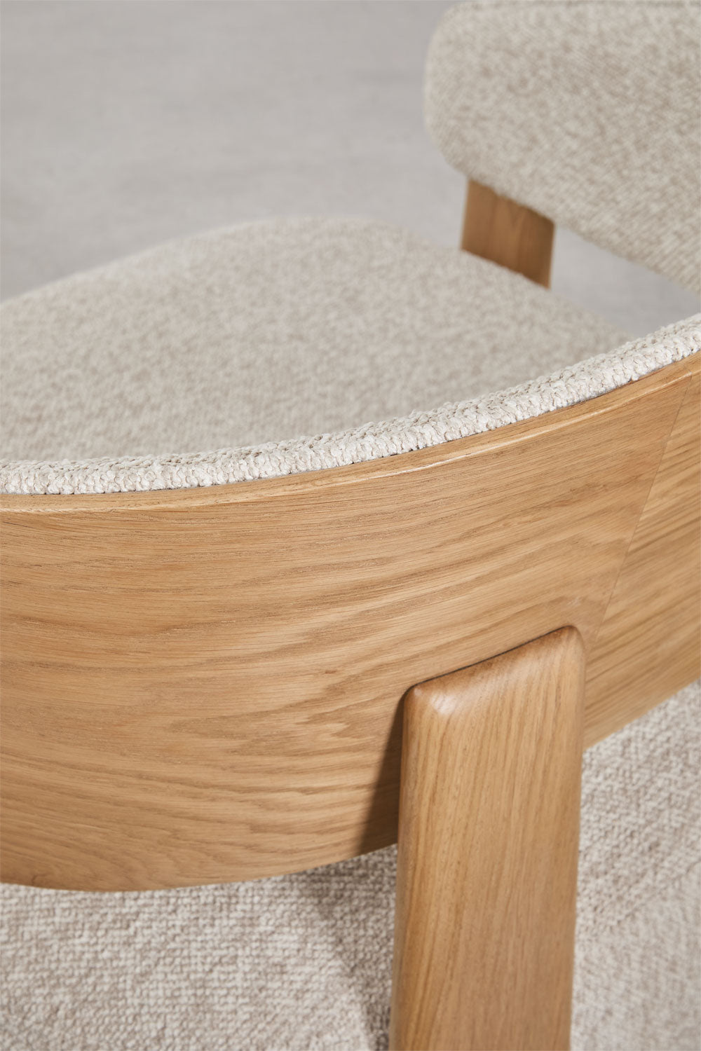 Armchair LUNAORO, oak