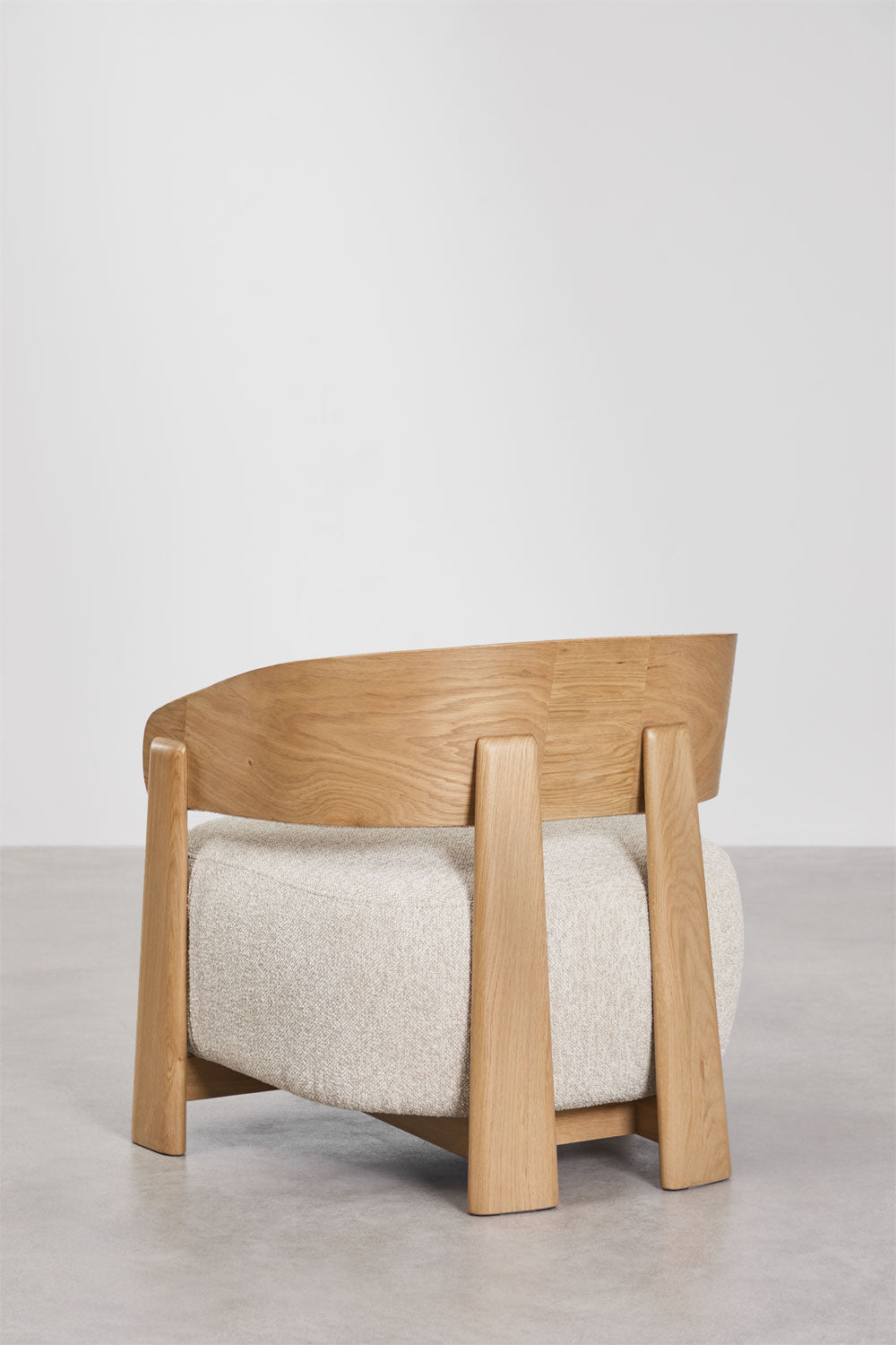 Armchair LUNAORO, oak