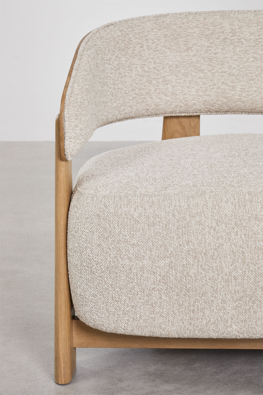 Armchair LUNAORO, oak