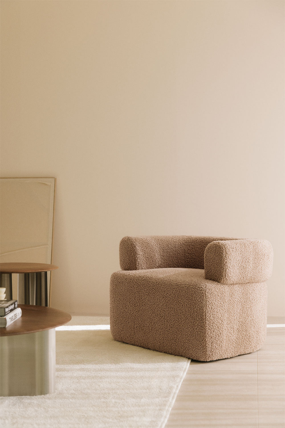 Armchair NAVAORA, brown