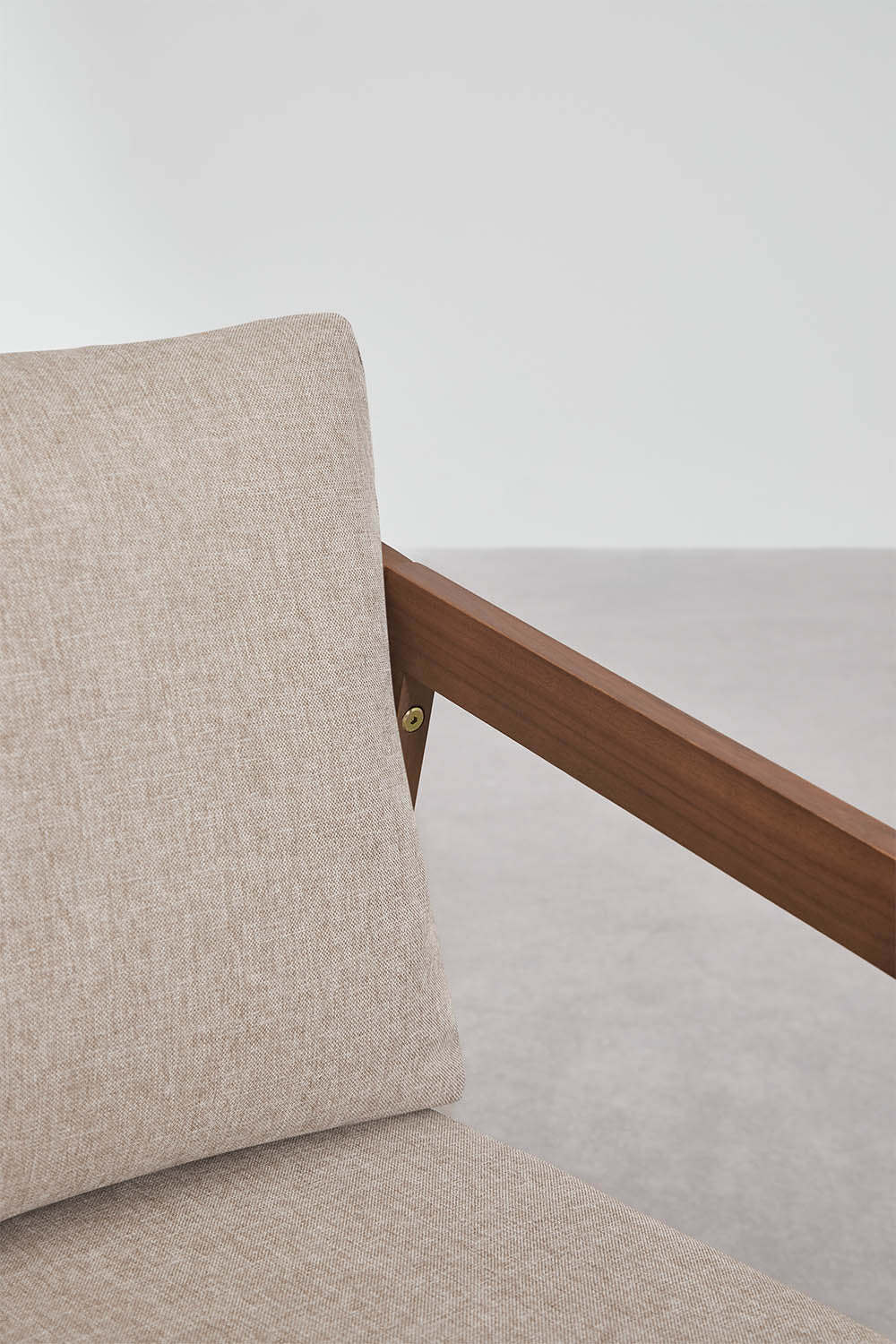 Armchair VIRVO, acacia, dark