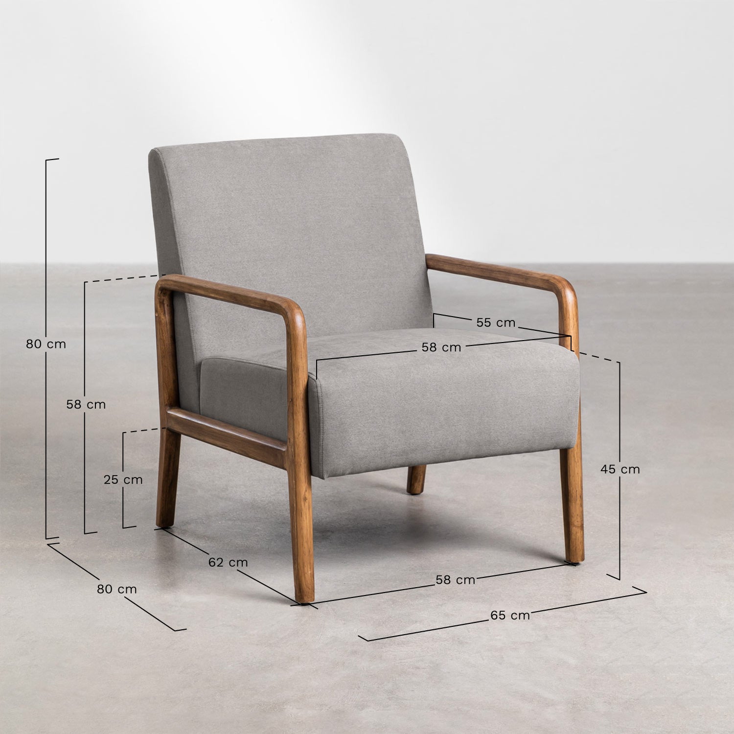 Armchair ZENUORO, sand
