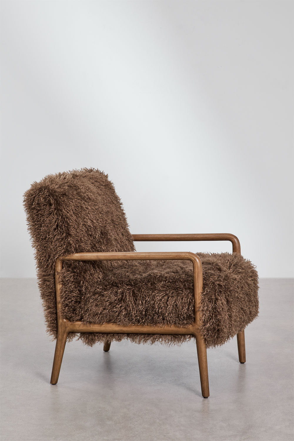 Armchair ZENUORO, dark brown