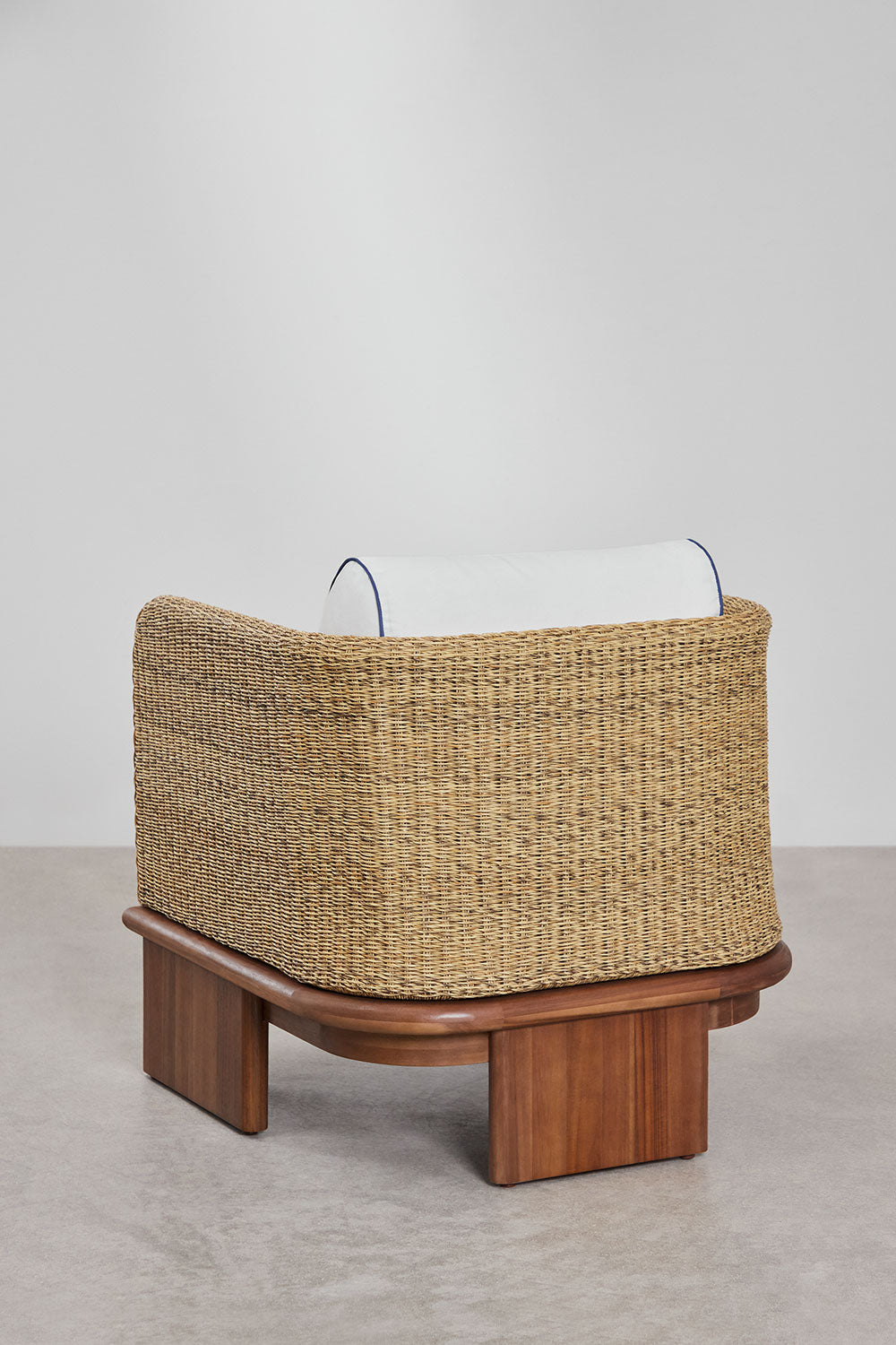 RATIKO armchair set, dark acacia brown