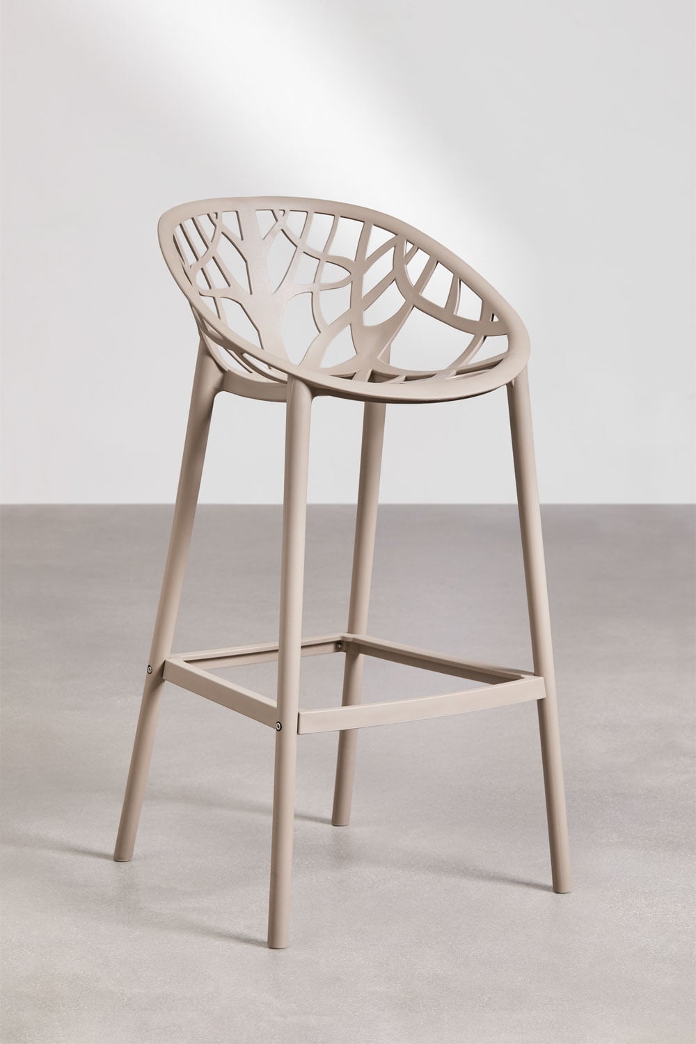 Bar Stool MEKANO, mocha brown, 75 cm