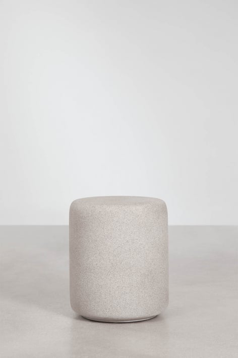 Bedside table GARIINO Ø35 cm, cement