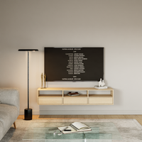Pakabinama TV spintelė ZARI, ąžuolas, 150 cm, 2