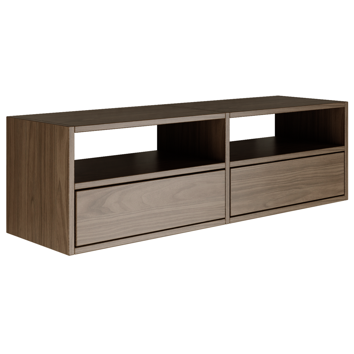 Pakabinama TV spintelė ZARI, riešutas, 100 cm, 2