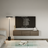 Pakabinama TV spintelė ZARI, riešutas, 150 cm