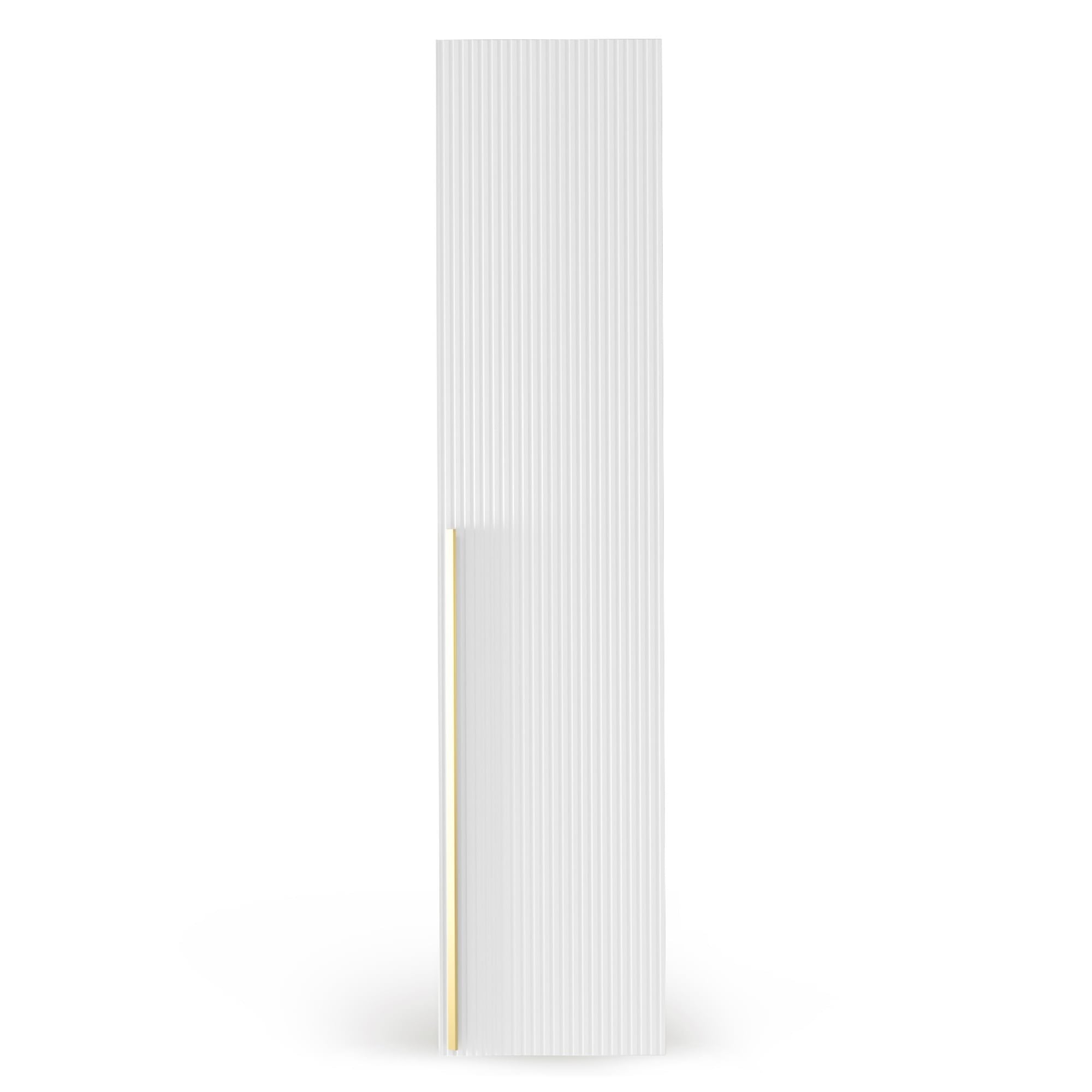 Spintos durys OCELLE, ryšuotos, baltos, 45 cm