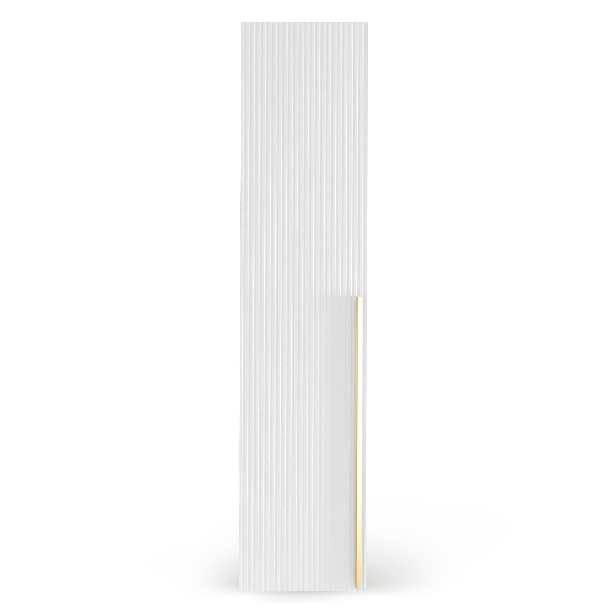Spintos durys OCELLE, ryšuotos, baltos, 45 cm