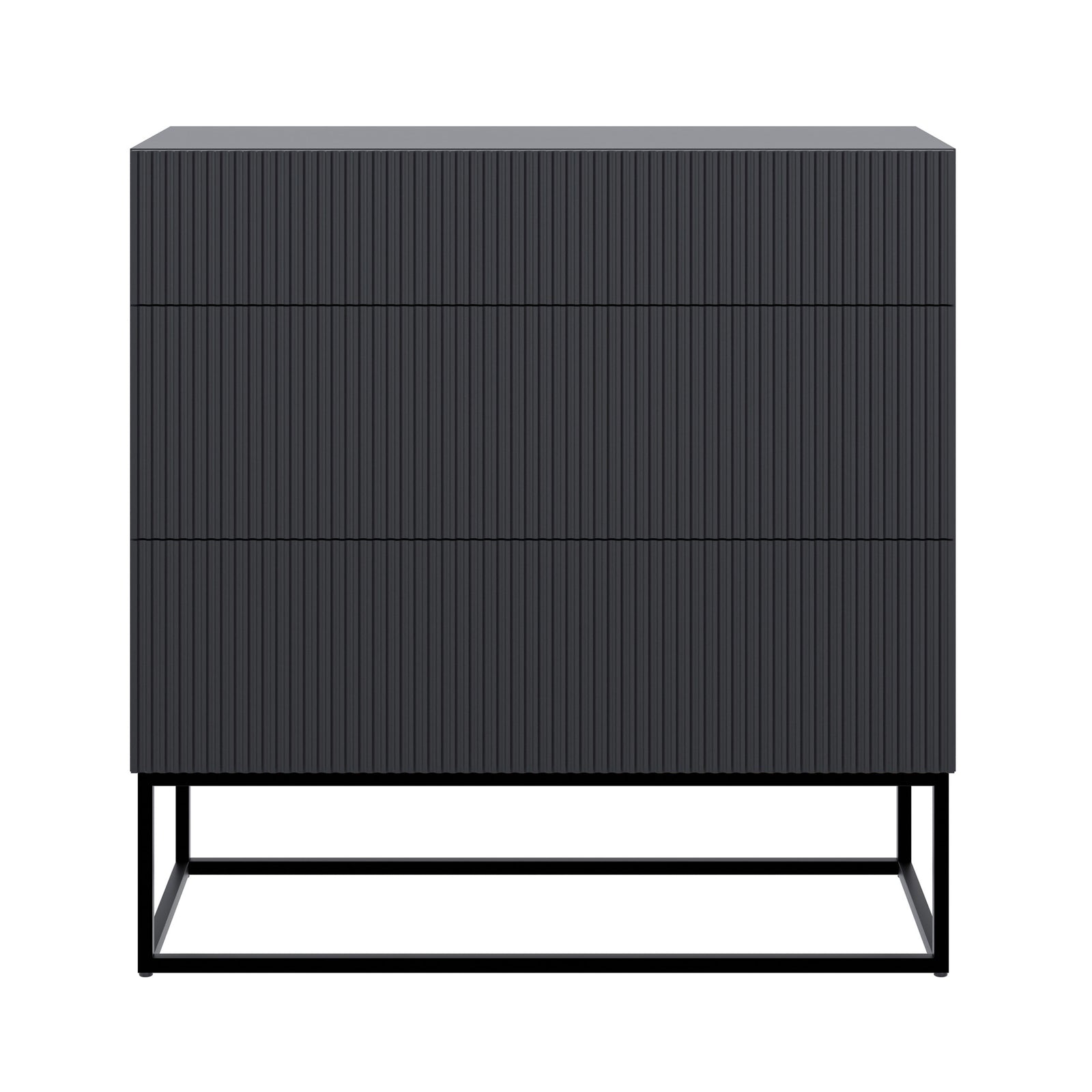 Komoda VELDIO, juoda, 90 cm