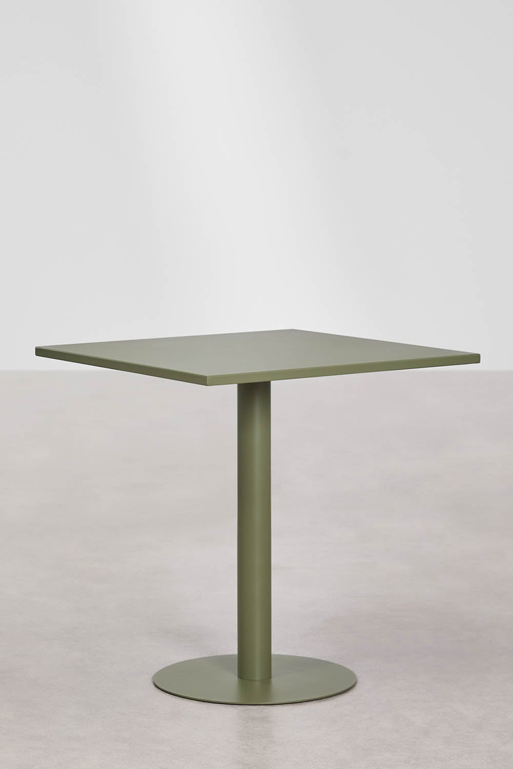 Square table MINTO, olive green