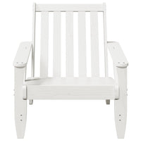 Garden Adirondack kėdė balta 75x77x77 cm medžio masyvo pušis - Namų Idėja