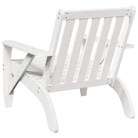 Garden Adirondack kėdė balta 75x77x77 cm medžio masyvo pušis - Namų Idėja