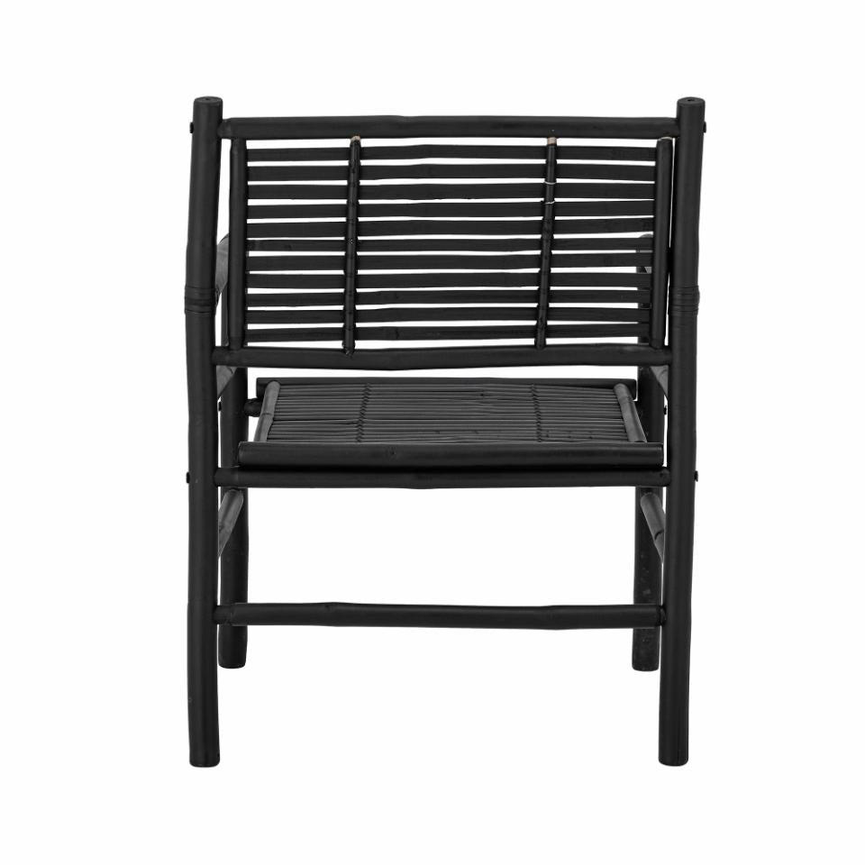 Leisure chair COEN, black bamboo