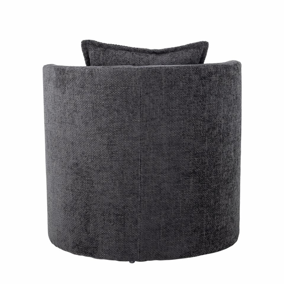 Leisure chair MORRIS, grey plywood