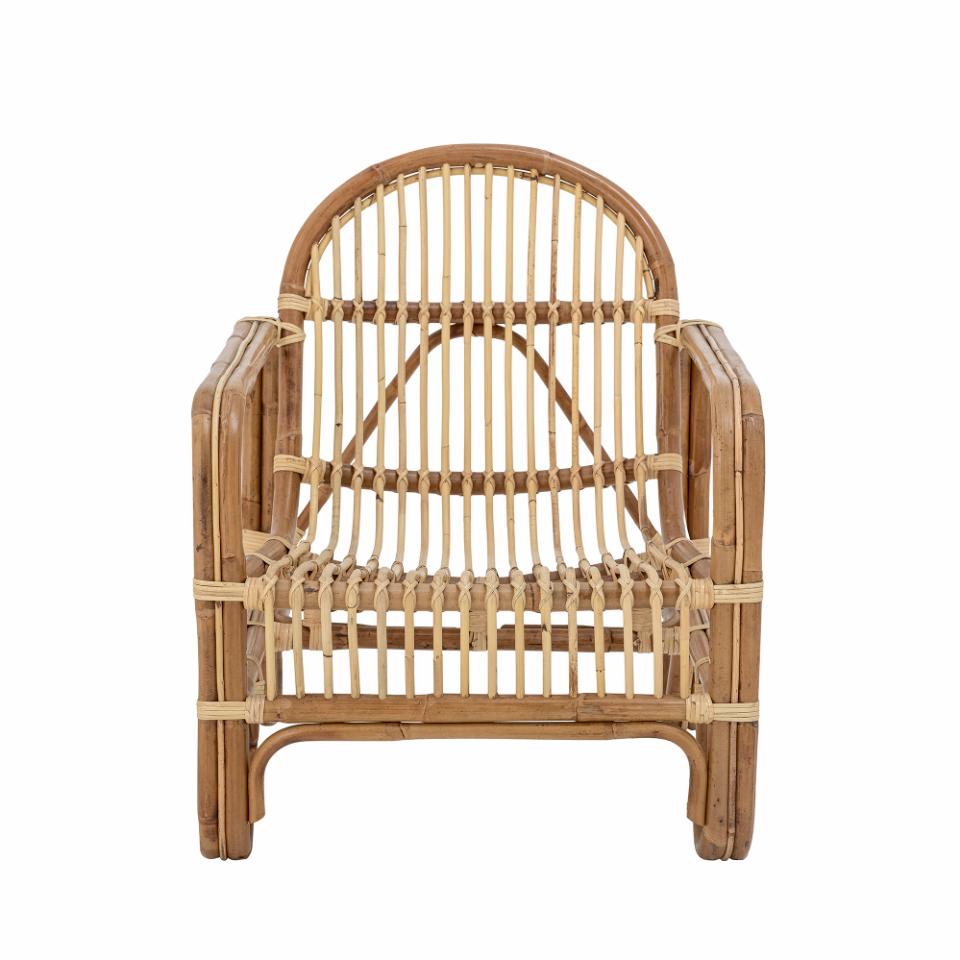 Lounge chair BAAL, natural rattan