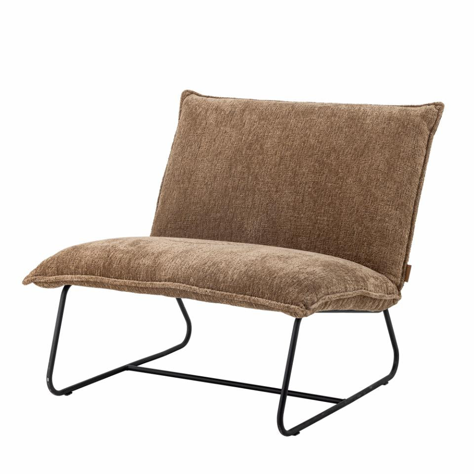 Recliner CAPE, brown polyester