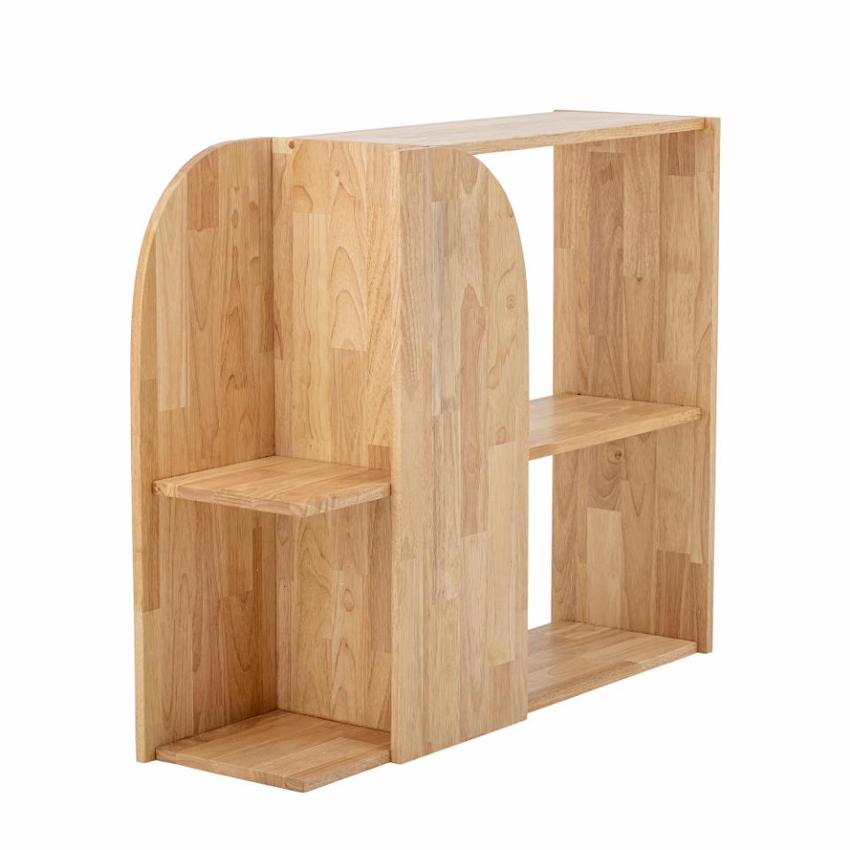 Bookcase ALEC, natural rubberwood