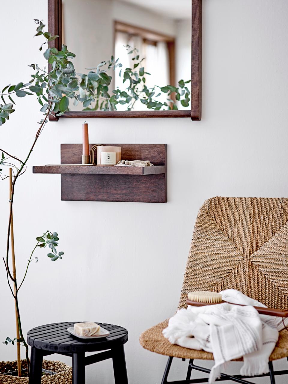 Stool BILBO, black bamboo
