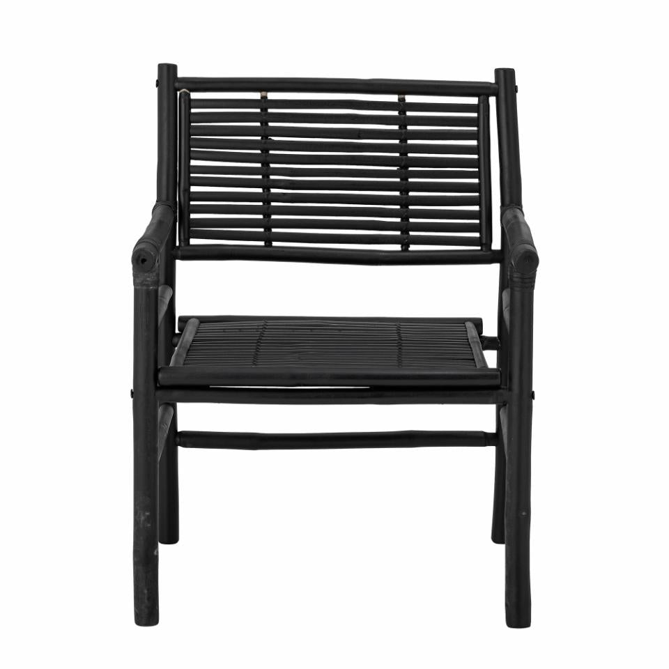 Leisure chair COEN, black bamboo