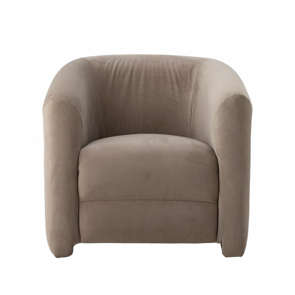 Recliner JOEL, grey polyester