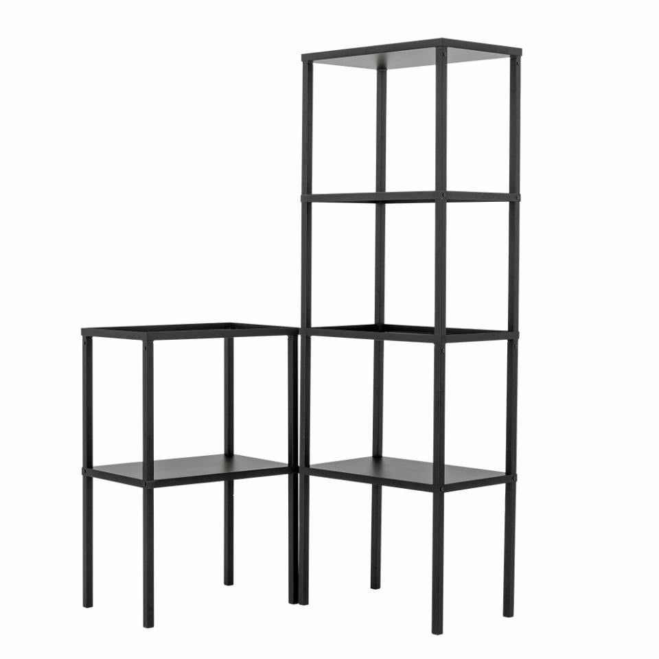 Bookshelf LOUPS, black metal