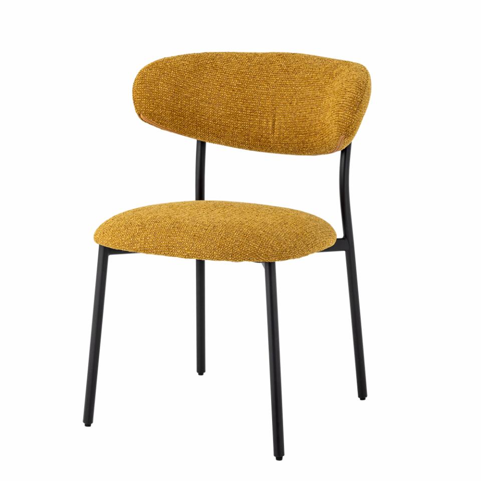 Dining chair MANAL, yellow veneer