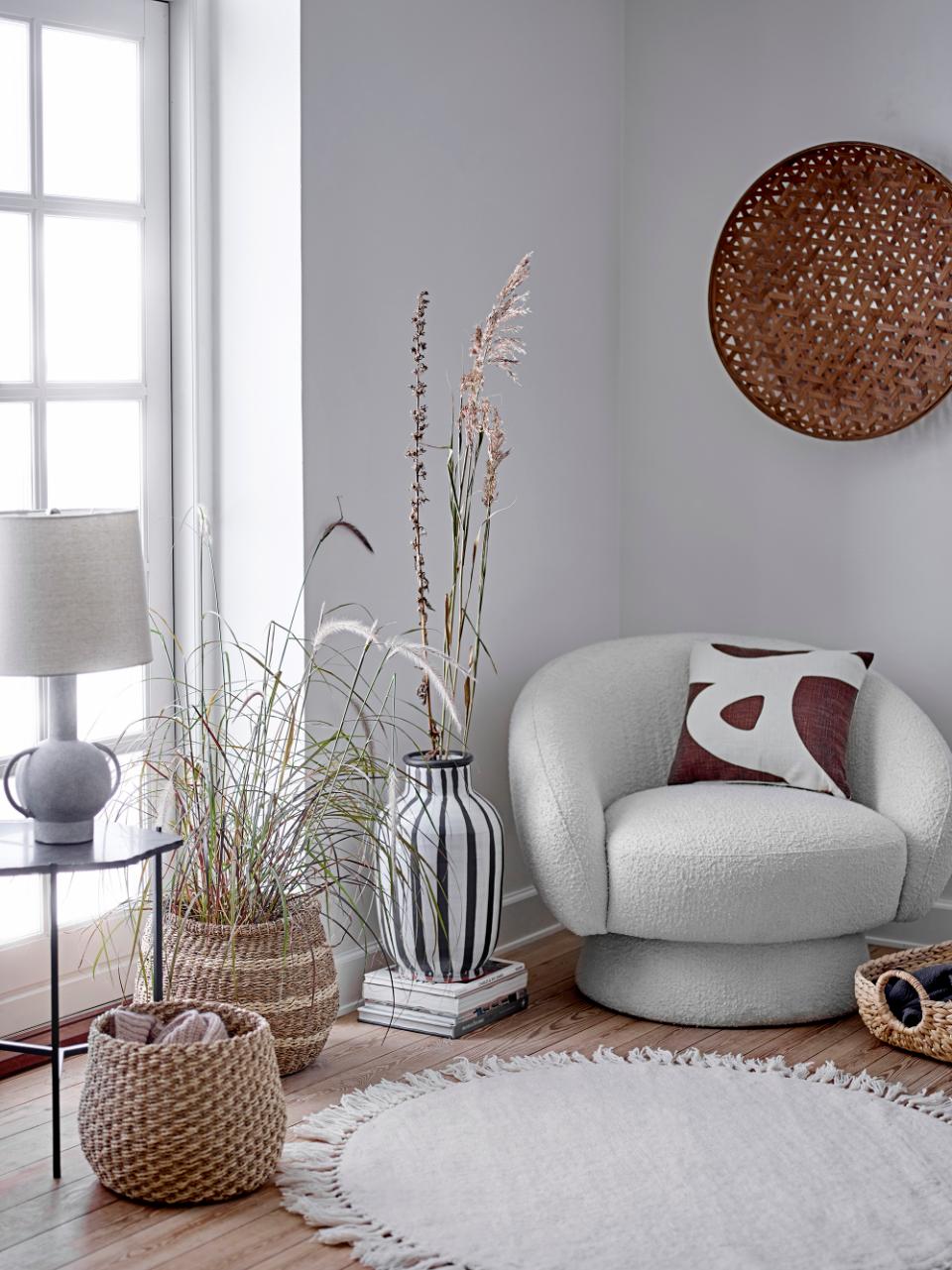 Recliner TED, white polyester