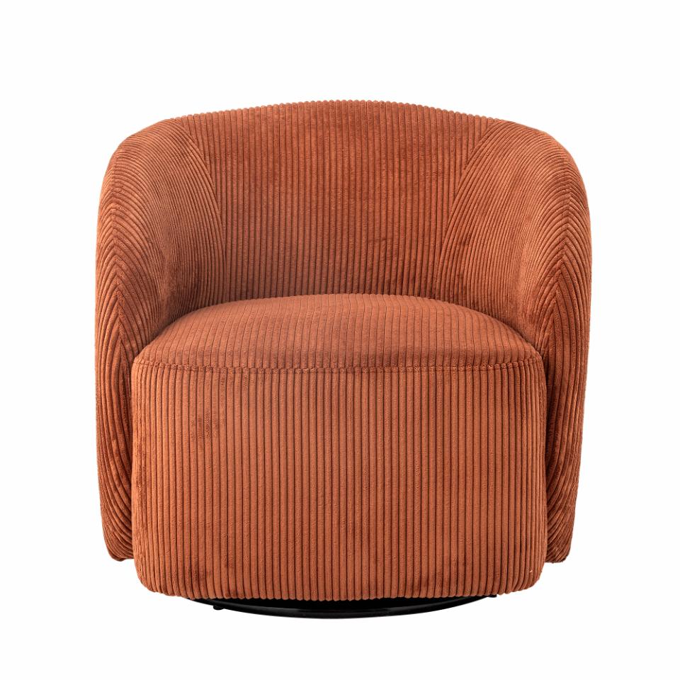 PRADI Lounge Chair, orange polyester