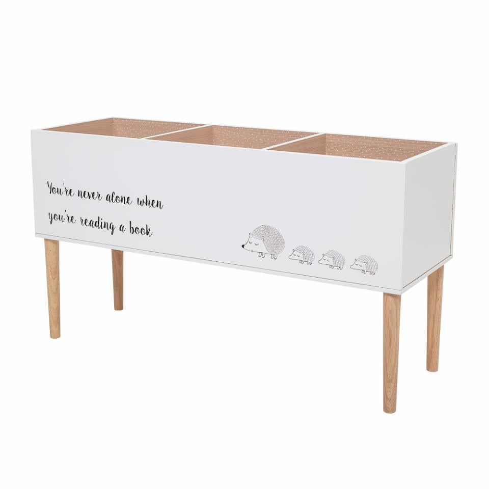Grāmatu plaukts SALAM, balts MDF