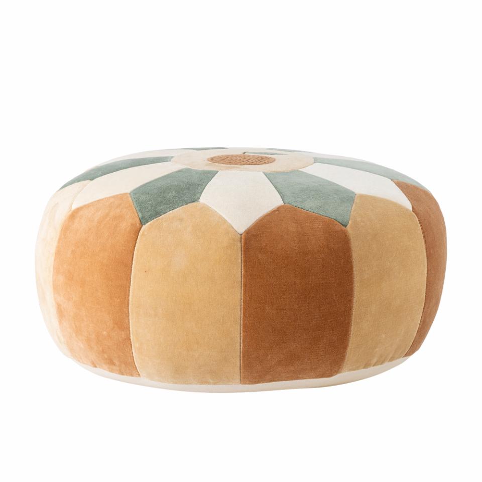 Pouf AGNES, brown cotton