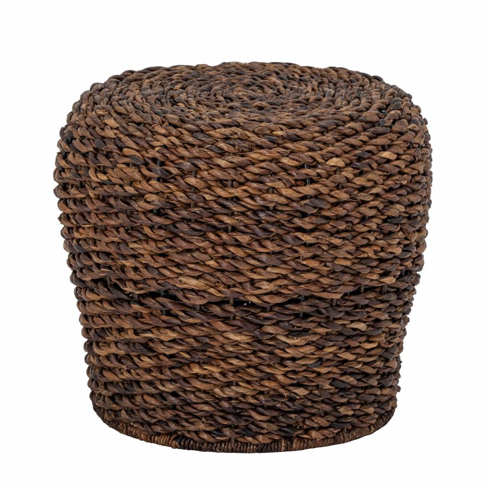Stool TASSE, brown abaca