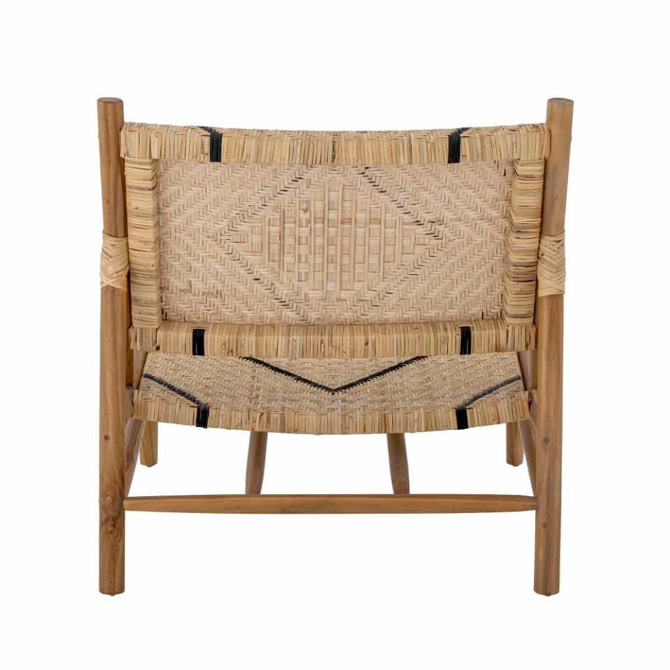 Lounge chair LENNOX, natural teak