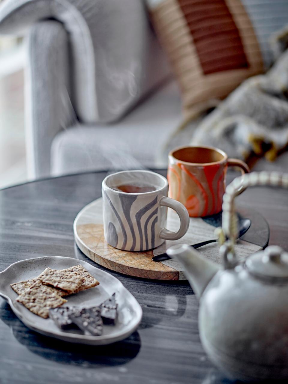 Coffee table ESTELLE, grey marble