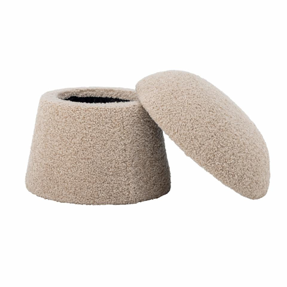 Pouf BOCCA, natural polyester