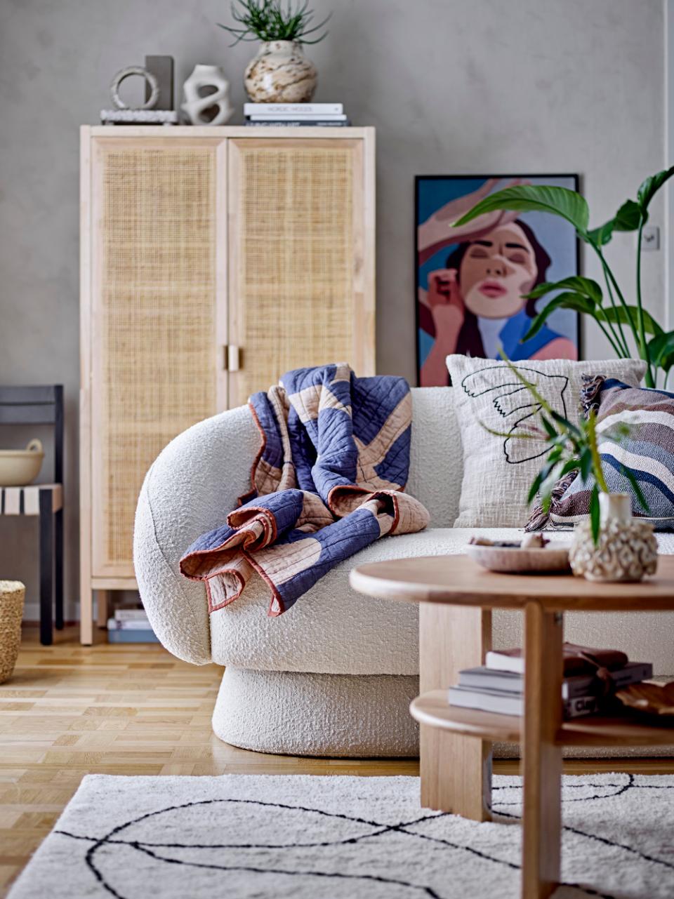 TED sofa, white polyester