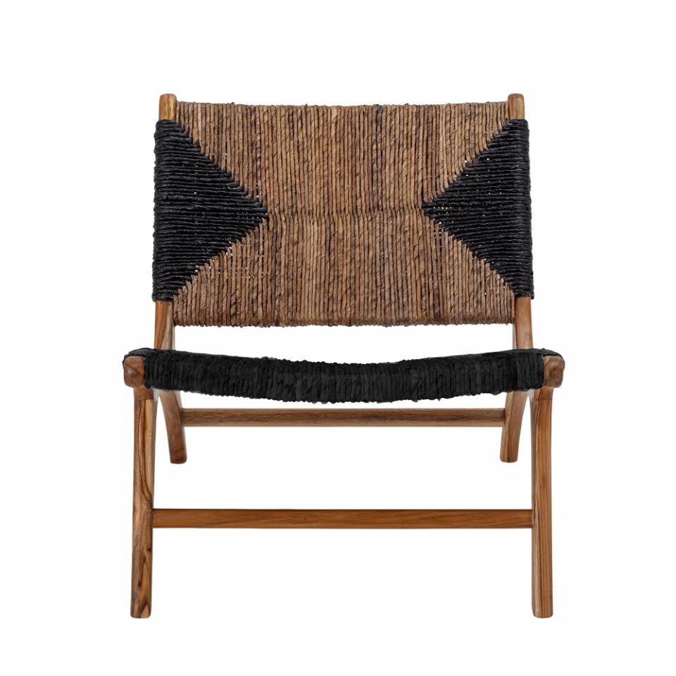 Recliner GRANT, black teak