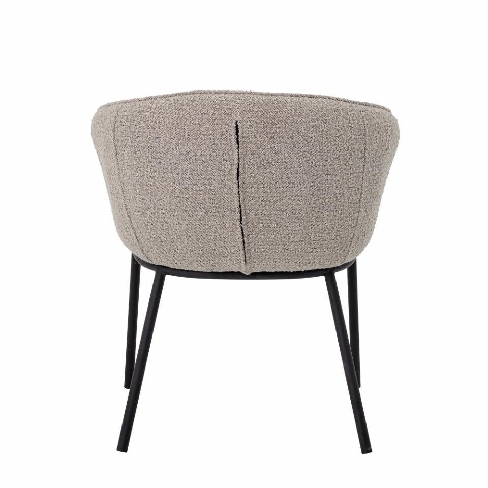 Dining chair CORTONE, grey polyester